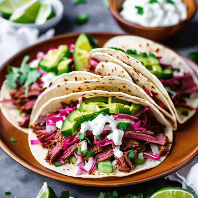 Spicy Corned Beef Tacos