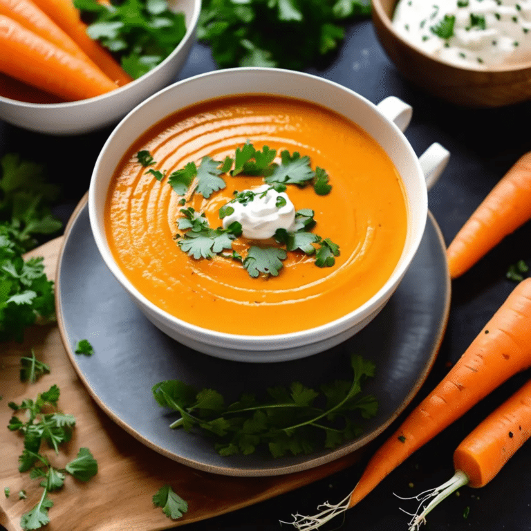 Spicy Instant Pot Carrot Soup