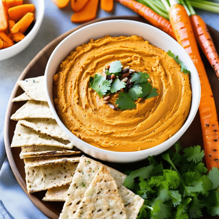 Spicy Roasted Carrot Hummus