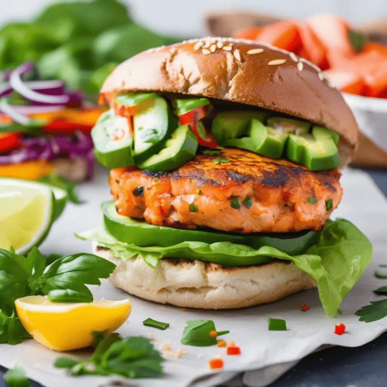 Spicy Salmon Burgers