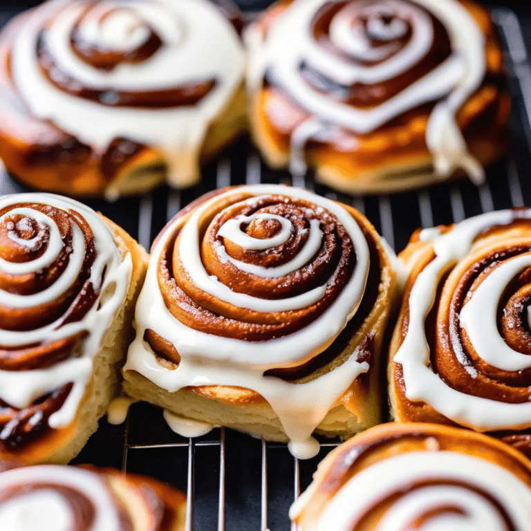 Spicy Sticky Cinnamon Rolls with Cream Cheese Icing
