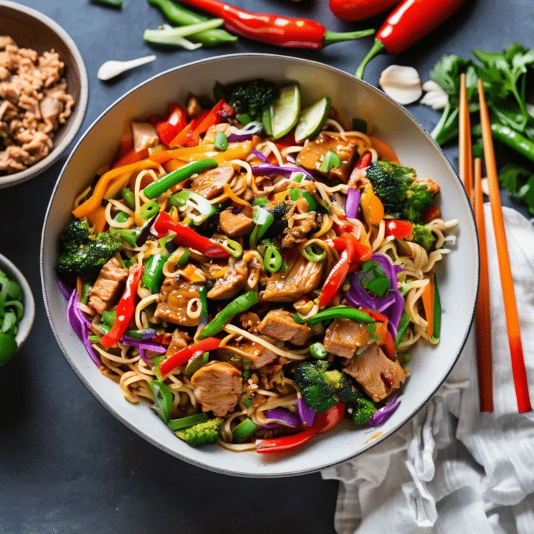 Spicy Turkey Stir Fry With Noodles
