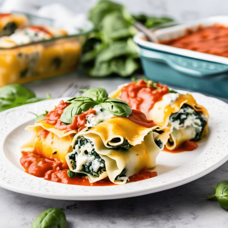 Spinach Artichoke Lasagna Roll Ups