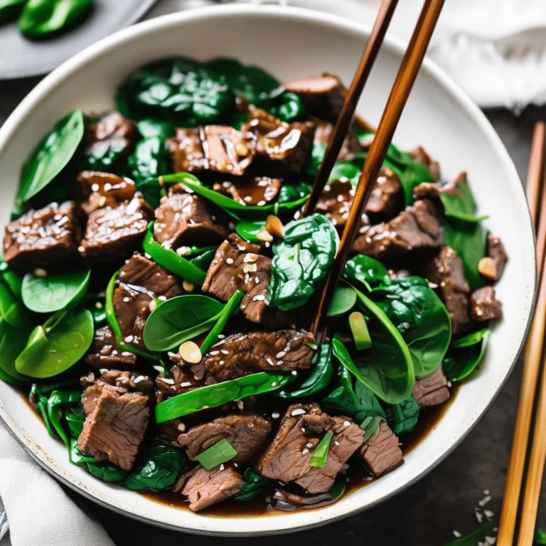 Spinach Beef Stir-Fry