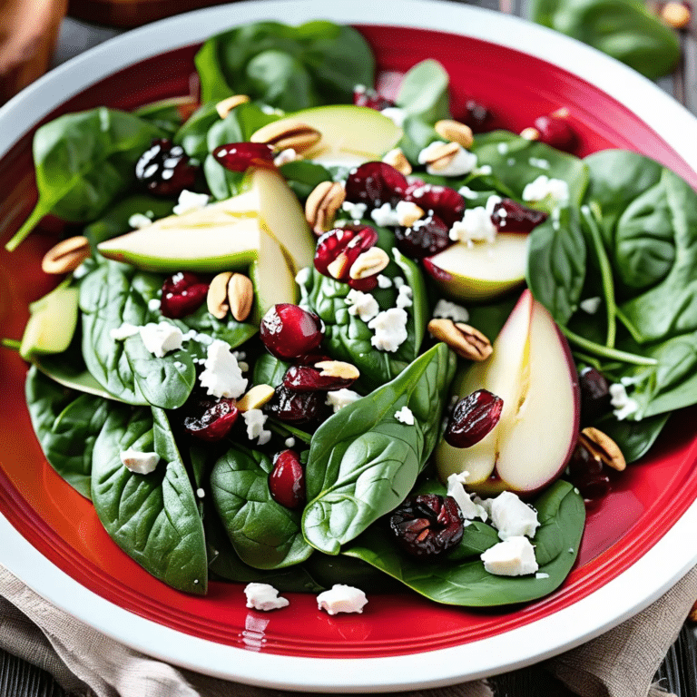 Spinach and Gorgonzola Salad