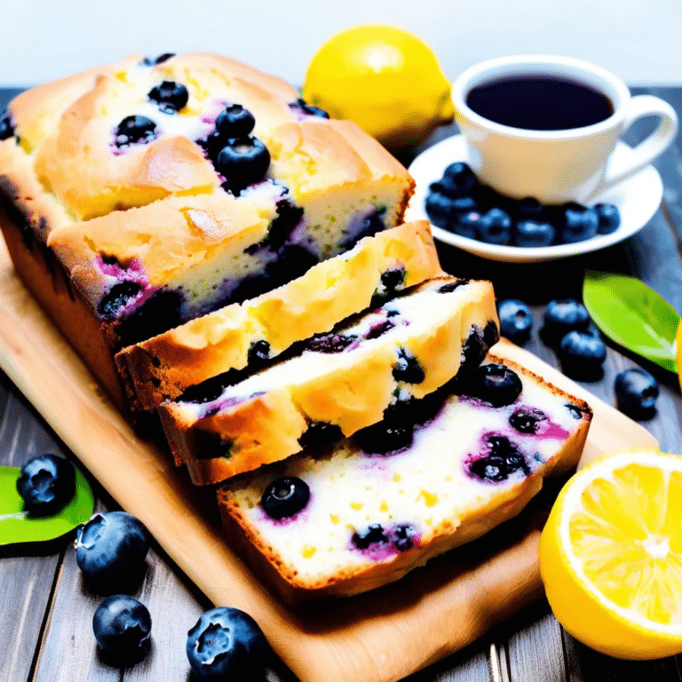 Springy Blueberry Lemon Bread