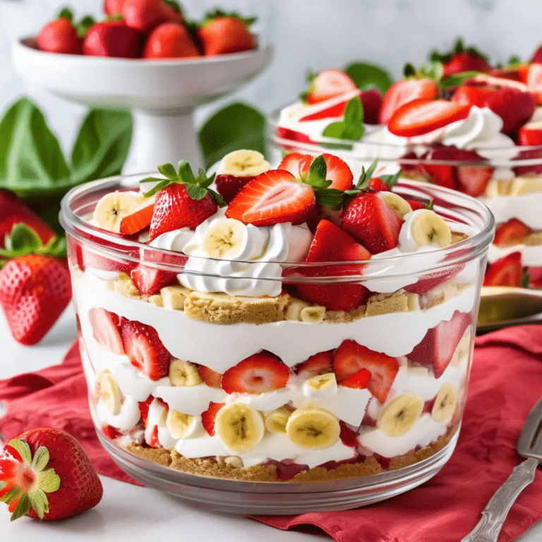 Strawberry Banana Trifle