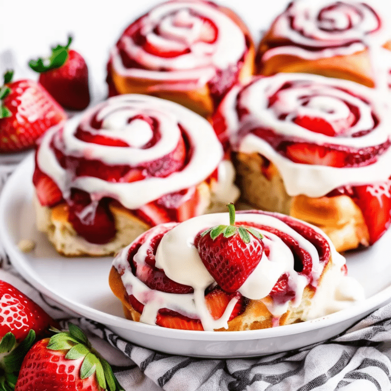 Strawberry Cinnamon Rolls