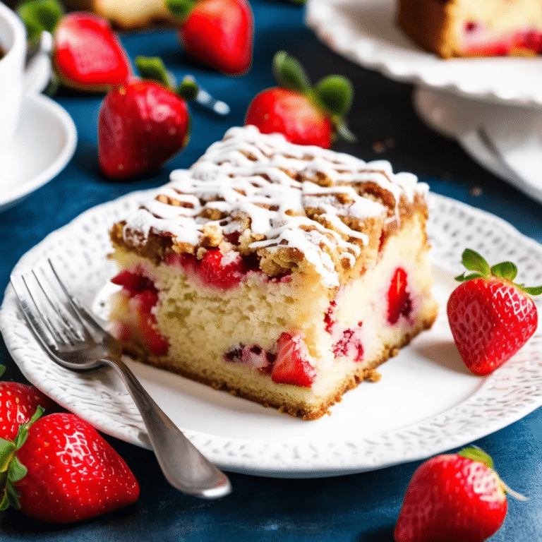 Strawberry Coffee Cake