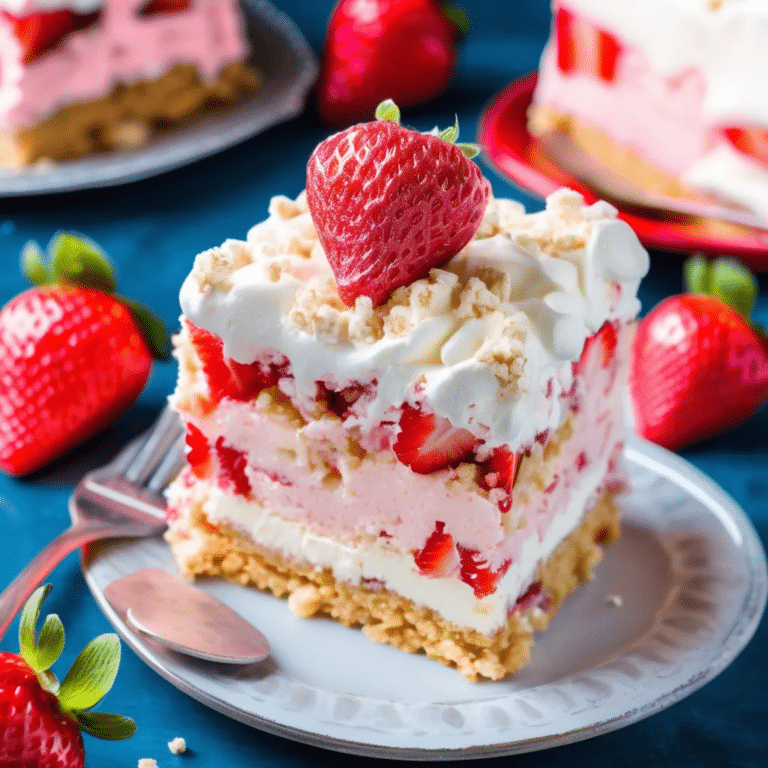 Strawberry Crunch Cake