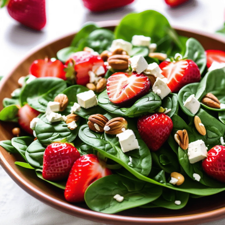 Strawberry Spinach Salad