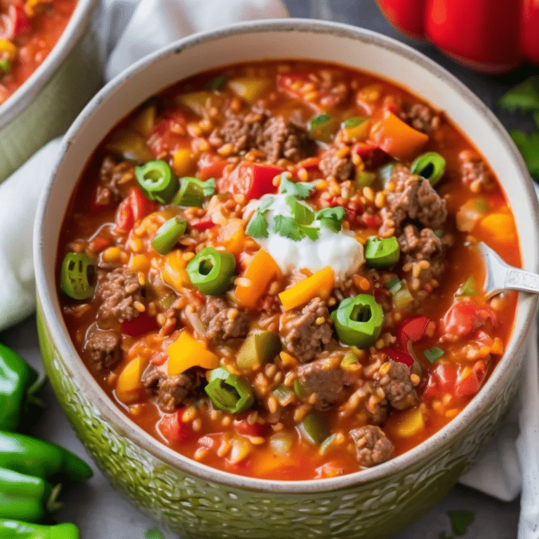 Stuffed Pepper Soup