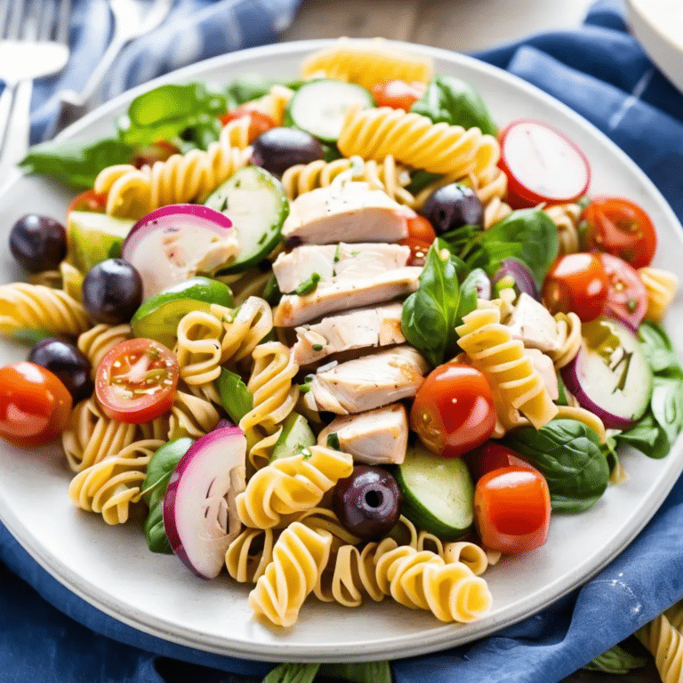 Summertime Chicken And Pasta Salad