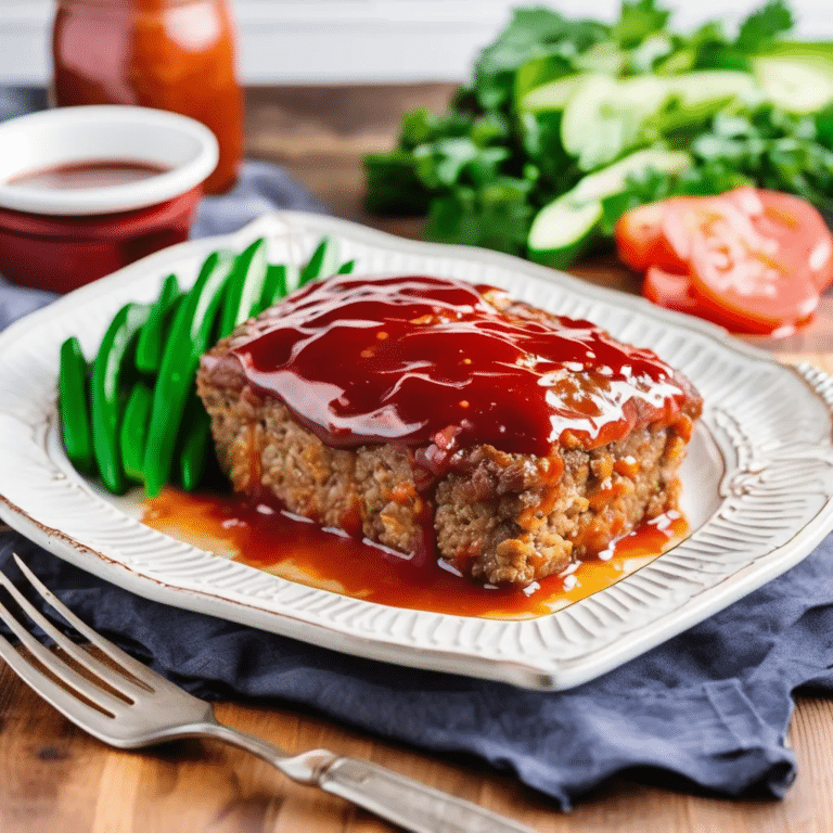 Sweet & Sour Meat Loaf