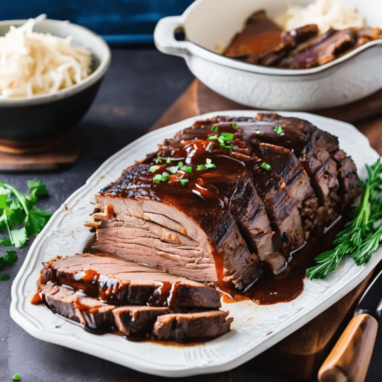 Sweet and Savory Brisket