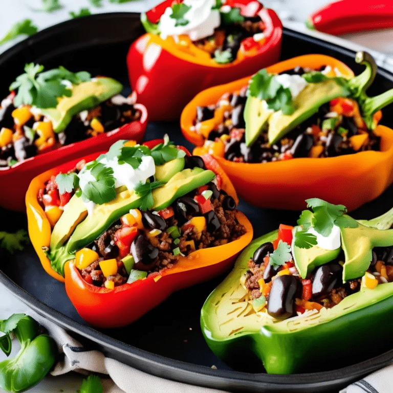 Taco-Filled Peppers