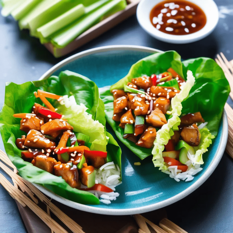 Teriyaki Chicken Lettuce Wraps