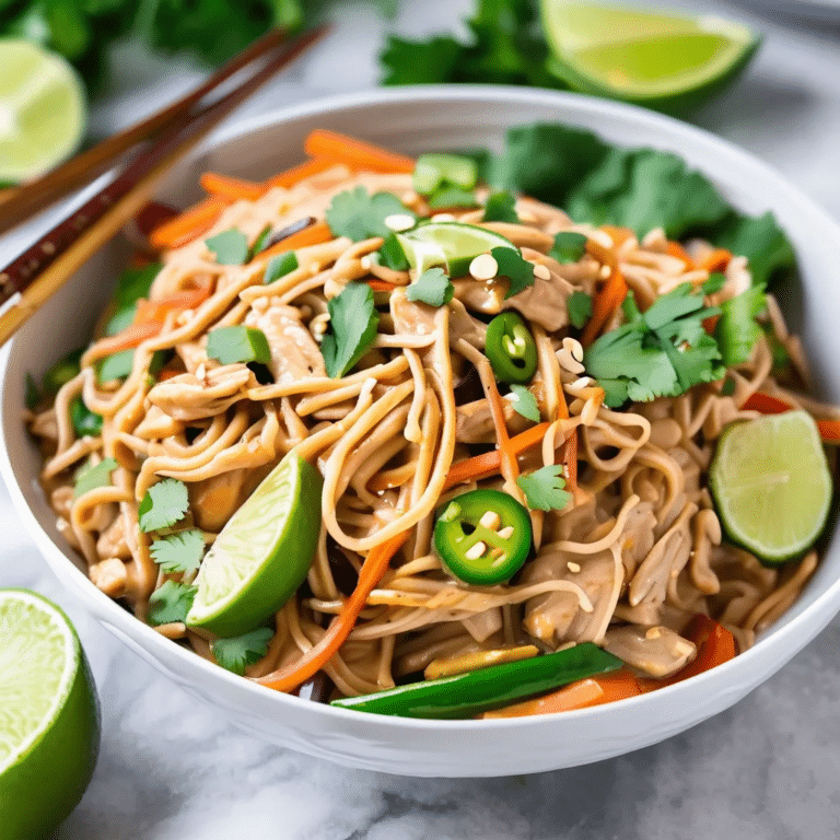 Thai Chicken Peanut Noodles