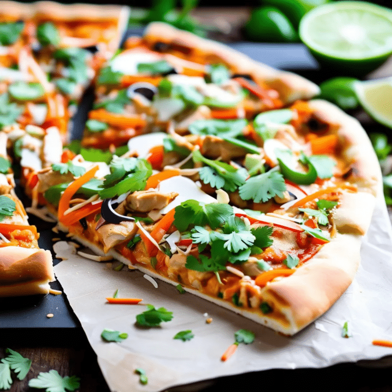 Thai Chicken Pizza