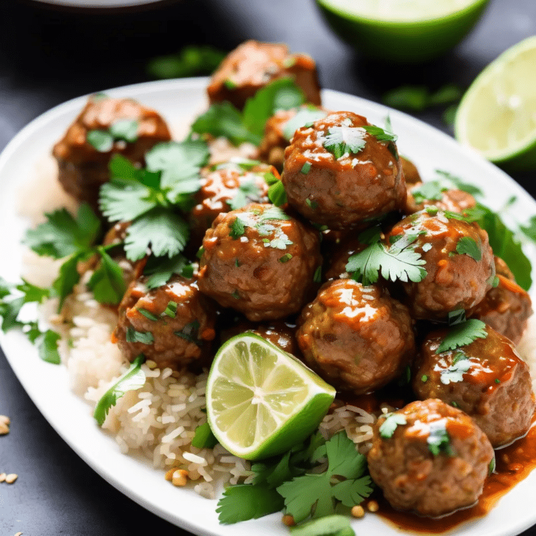 Thai Meatballs