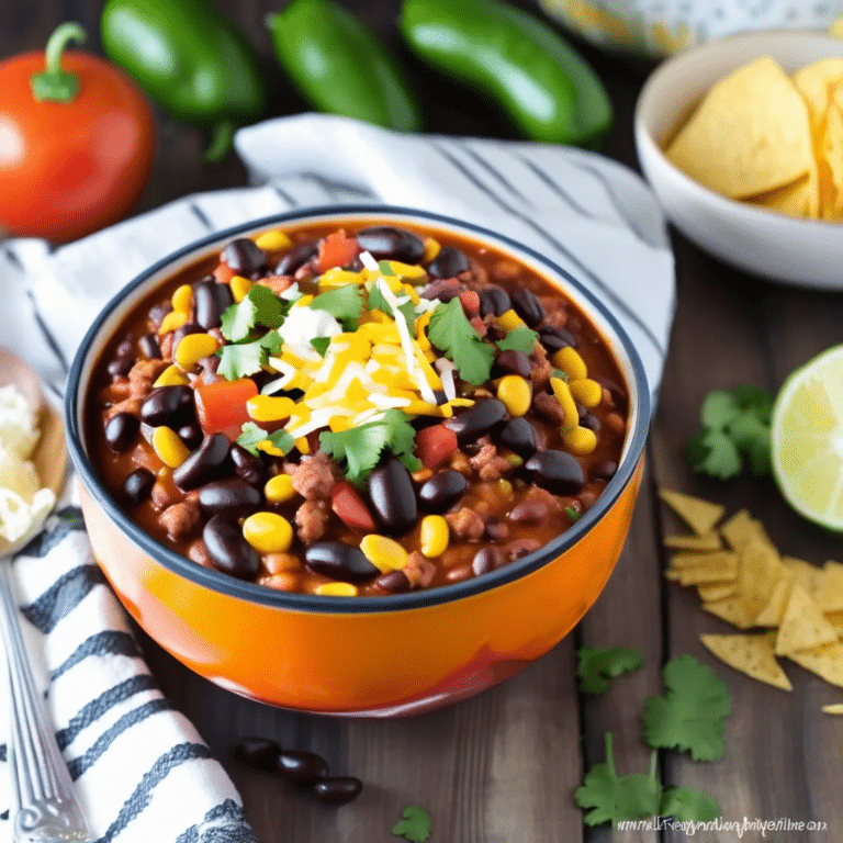 Three-Bean Taco Chili