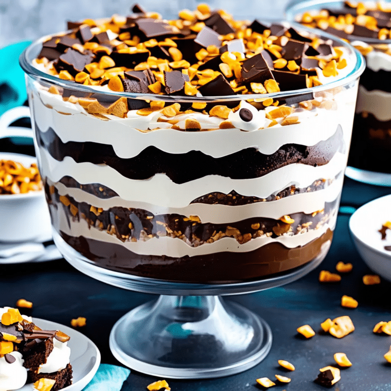 Toffee Brownie Trifle