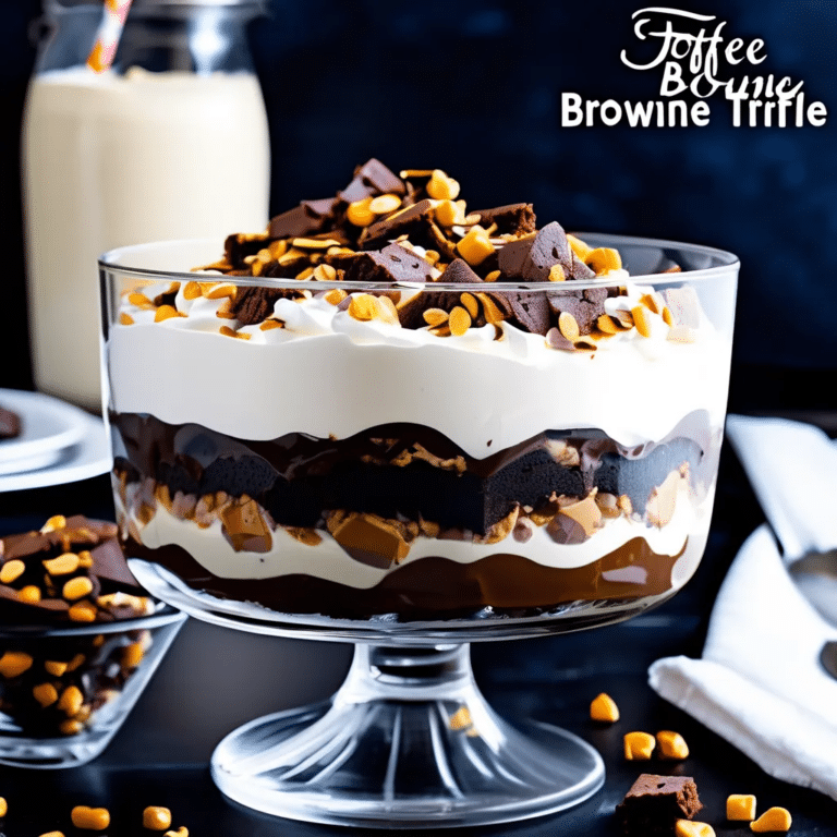 Toffee Brownie Trifle