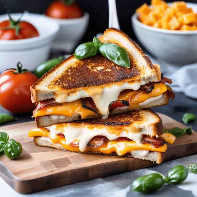 Tomato Bacon Grilled Cheese
