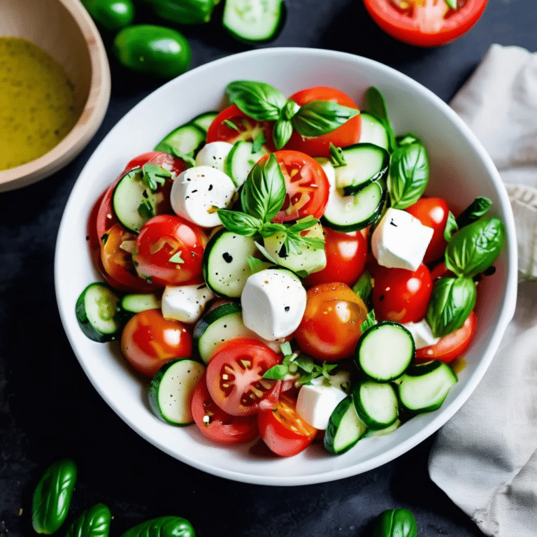 Tomato-Cucumber Mozzarella Salad