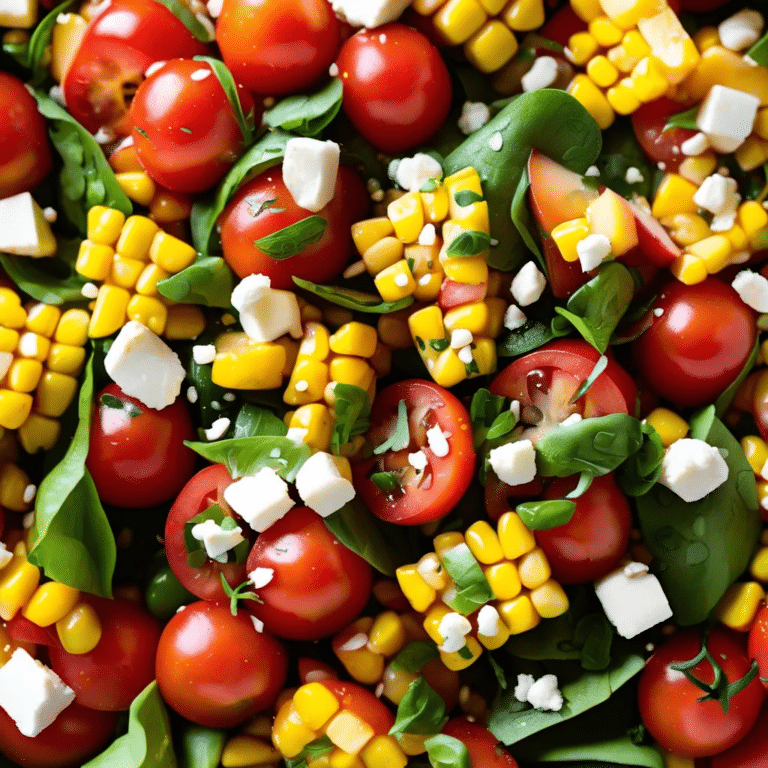 Tomato, Peach, And Corn Salad