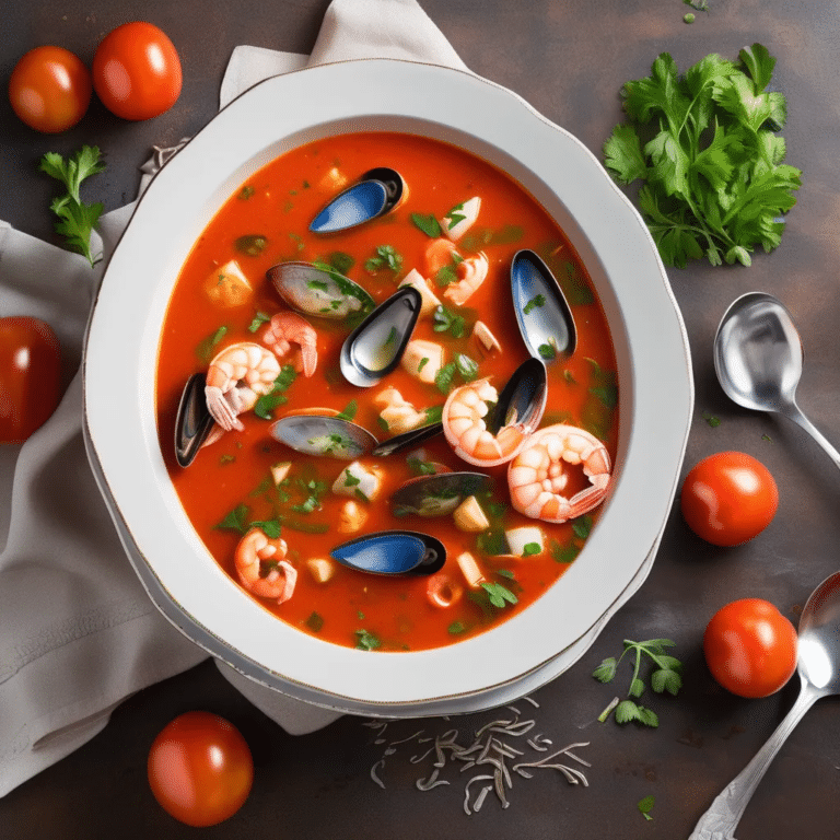 Tomato Seafood Soup