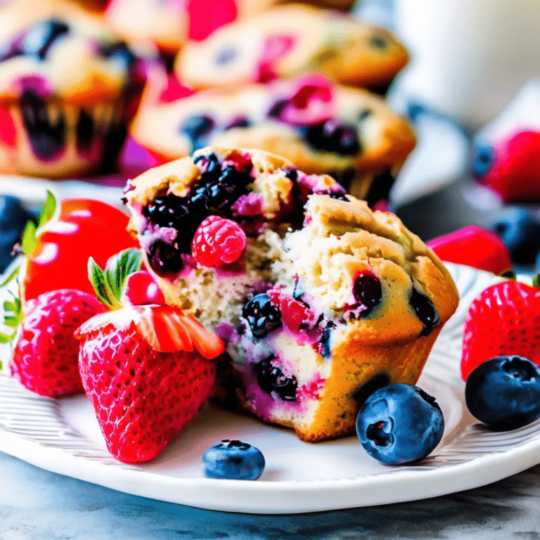 Triple Berry Muffins