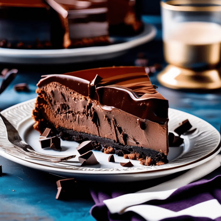 Triple Chocolate Cheesecake