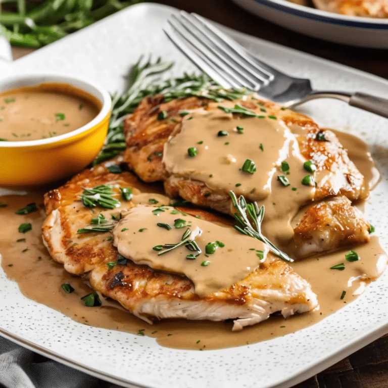 Turkey Cutlets With Pan Gravy