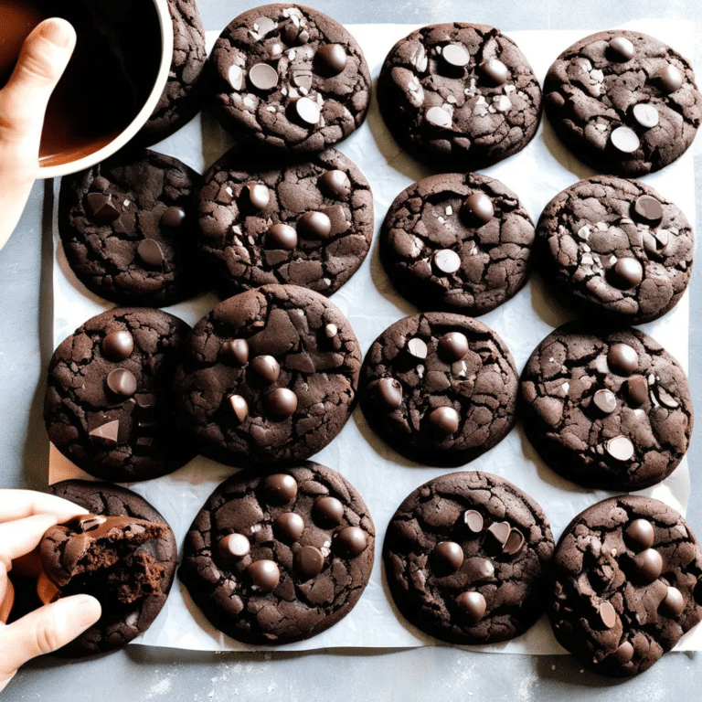 Two Huge Double Chocolate Cookies