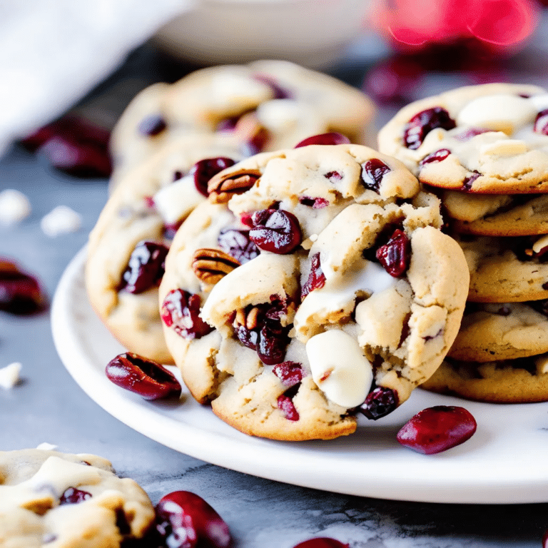 White Chocolate Cran-Pecan Cookies