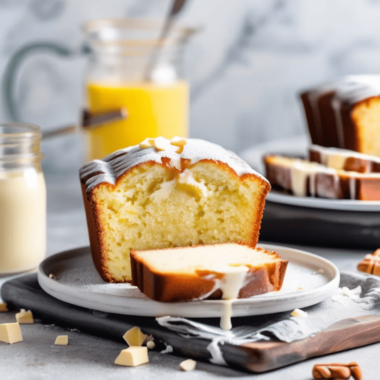 White Chocolate Pound Cake