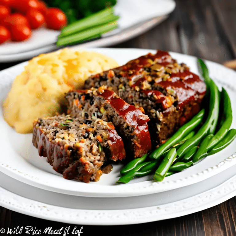 Wild Rice Meat Loaf