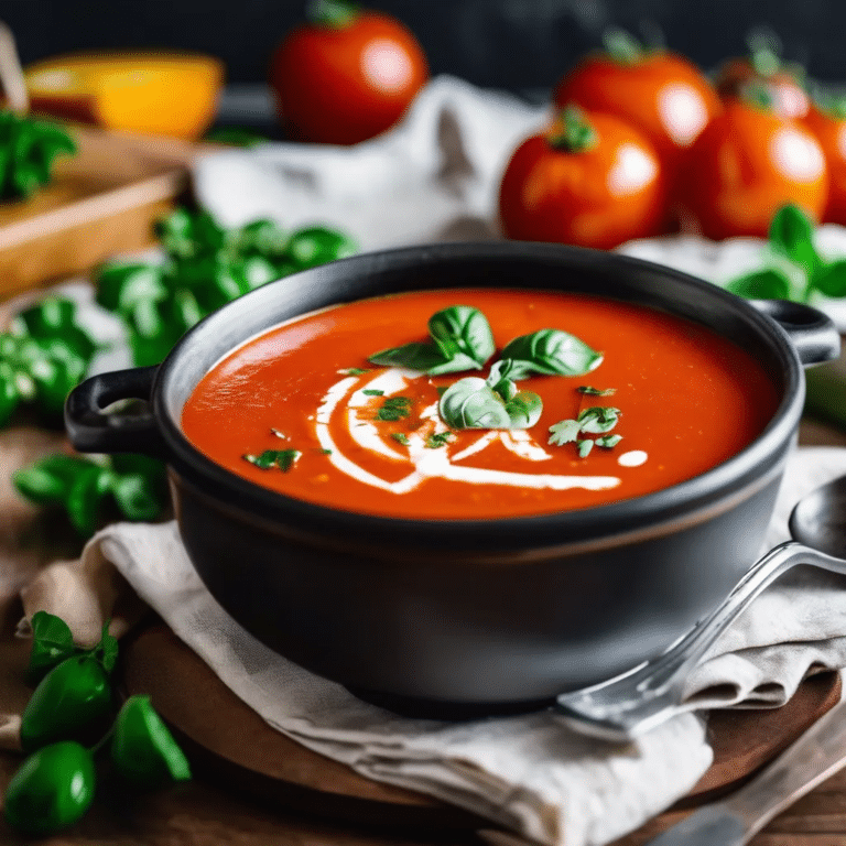 Zesty Tomato Soup For One