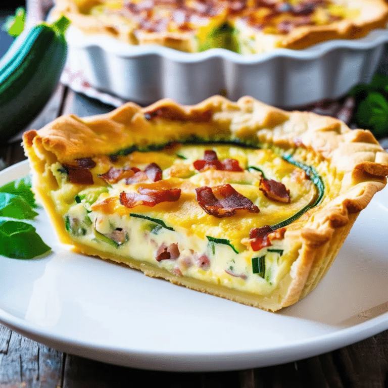 Zucchini Bacon Quiche