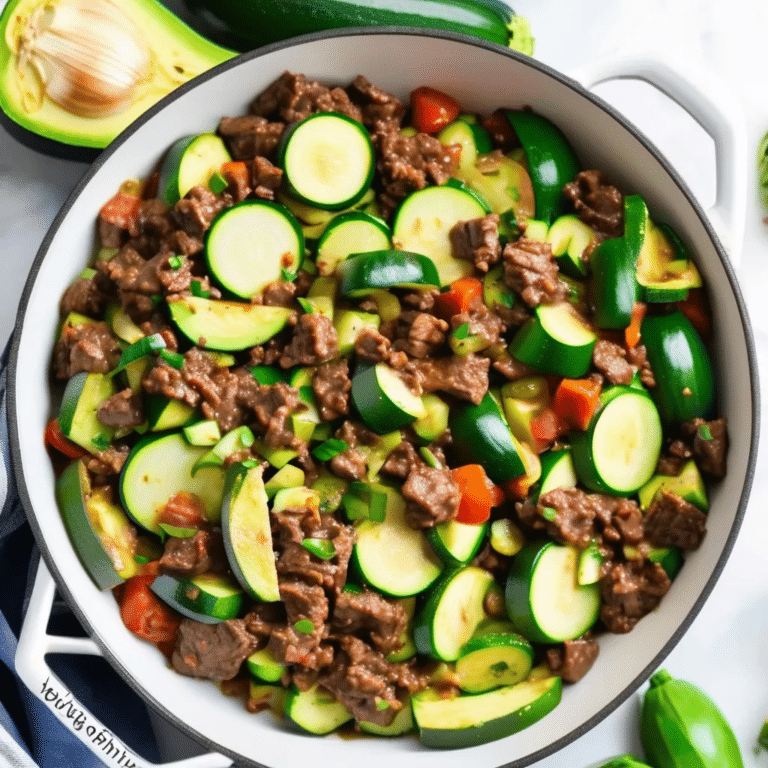 Zucchini Beef Skillet