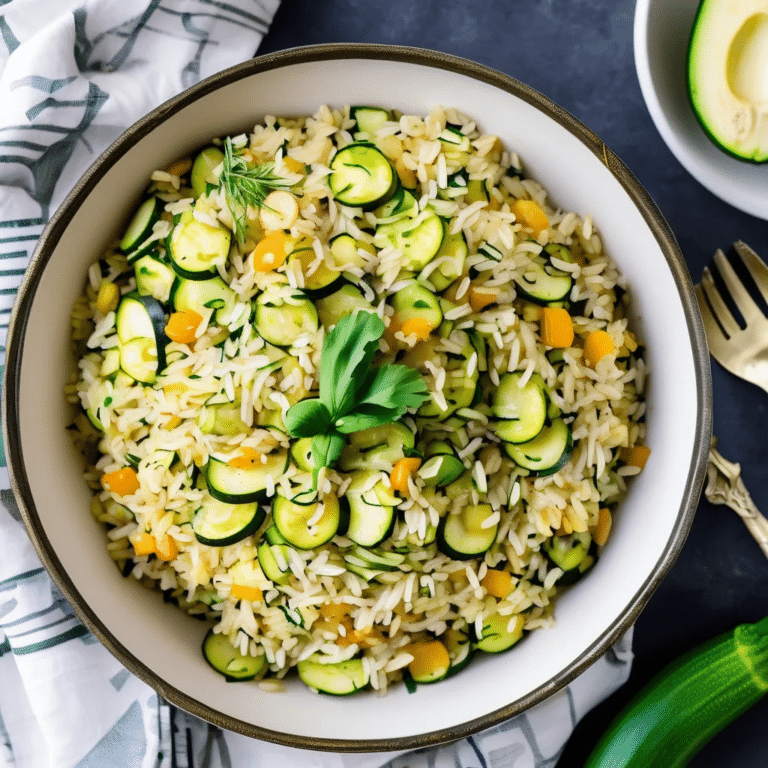 Zucchini Rice Pilaf