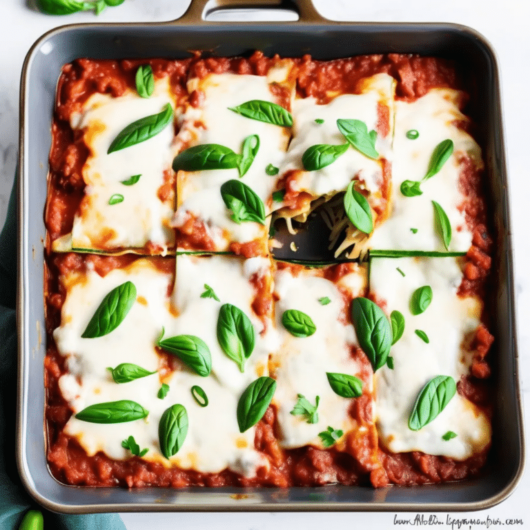 Meatless Zucchini Lasagna