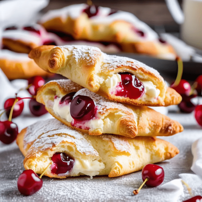 Cherry Cream Crescents
