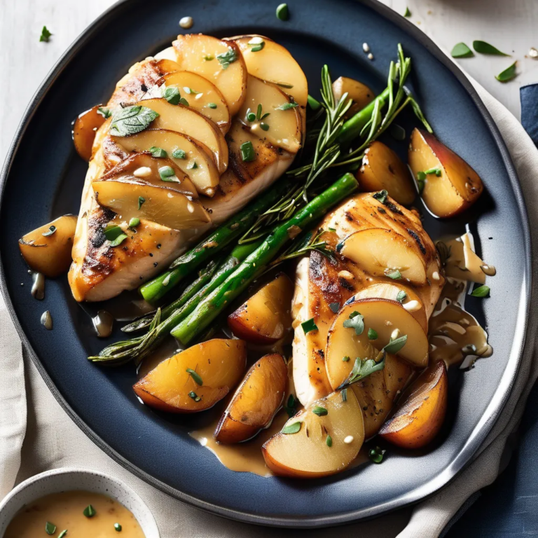 Chicken With Caramelized Pears