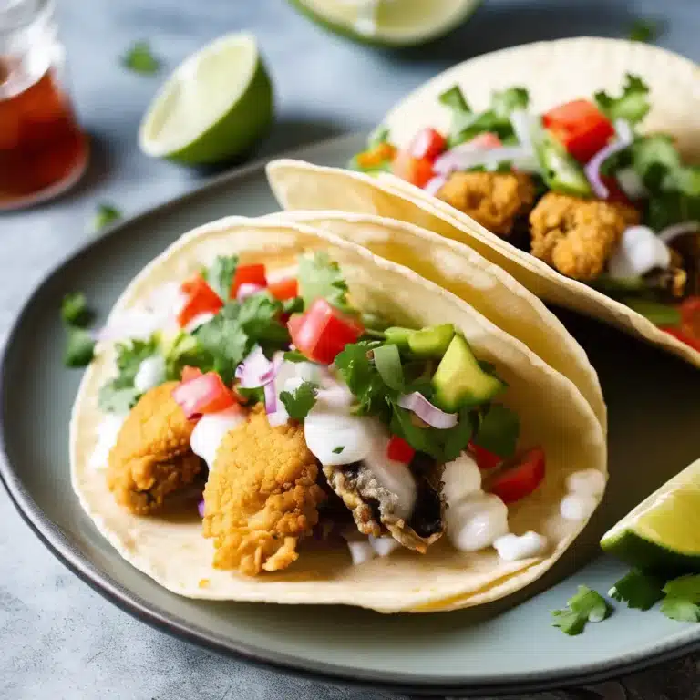 FRIED OYSTER TACOS