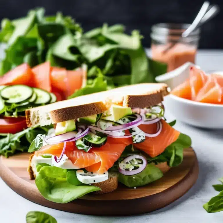Smoked Salmon Salad Sandwich