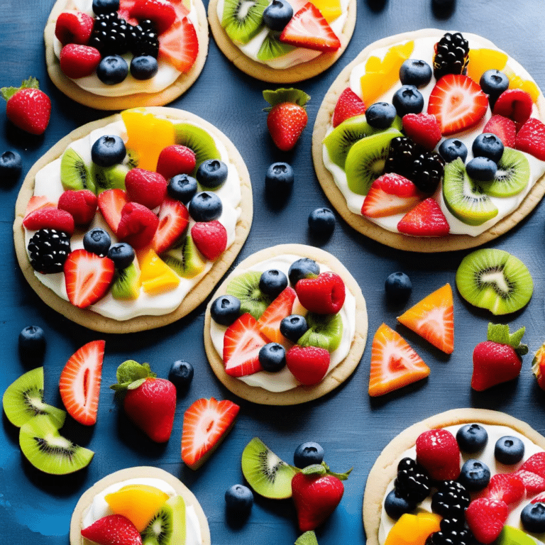 Sugar Cookie Fruit Pizzas