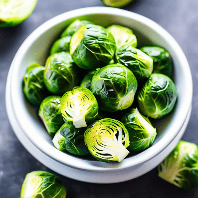 Microwave Brussels Sprouts