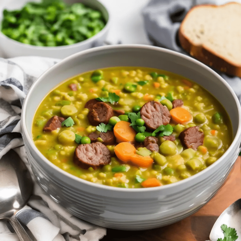 Split Pea Sausage Soup